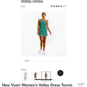 New without tags Vuori green Volley dress